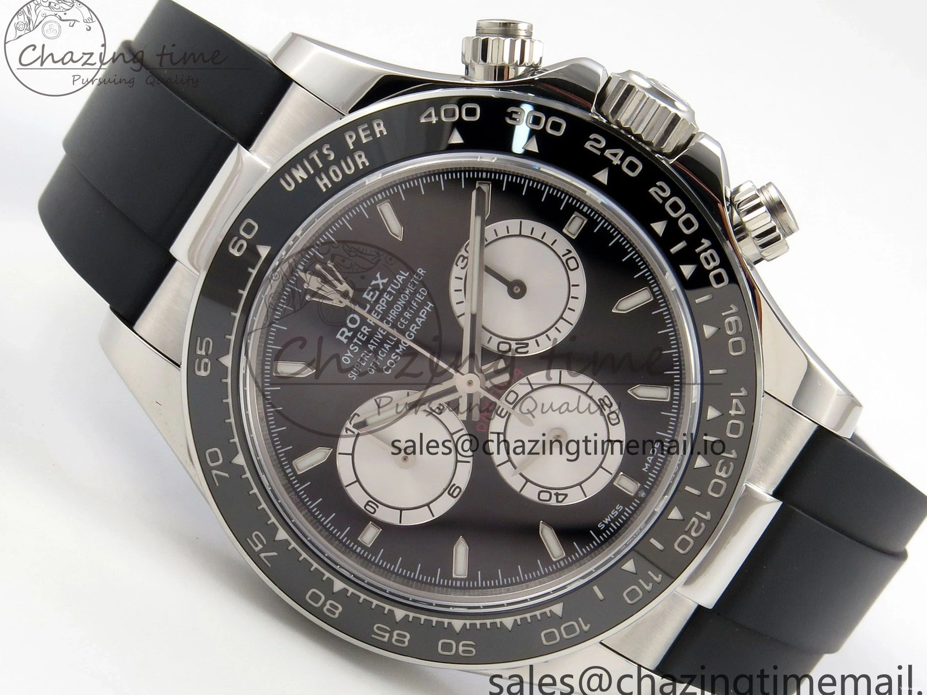 Oysterflex Bezel Clean on Ceramic DD4131 1:1 SS Dial 126519 Black Black Rubber Edition Best Stick Strap Daytona 0518